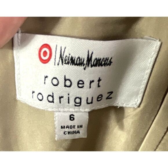 Robert Rodriquez Neiman Marcus for Target Black Tan Lace Strapless Dress, size 6 - Picture 5 of 9